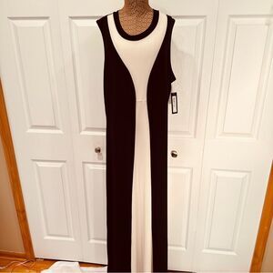Maxi Dress Slimming Color Blocked Size XL